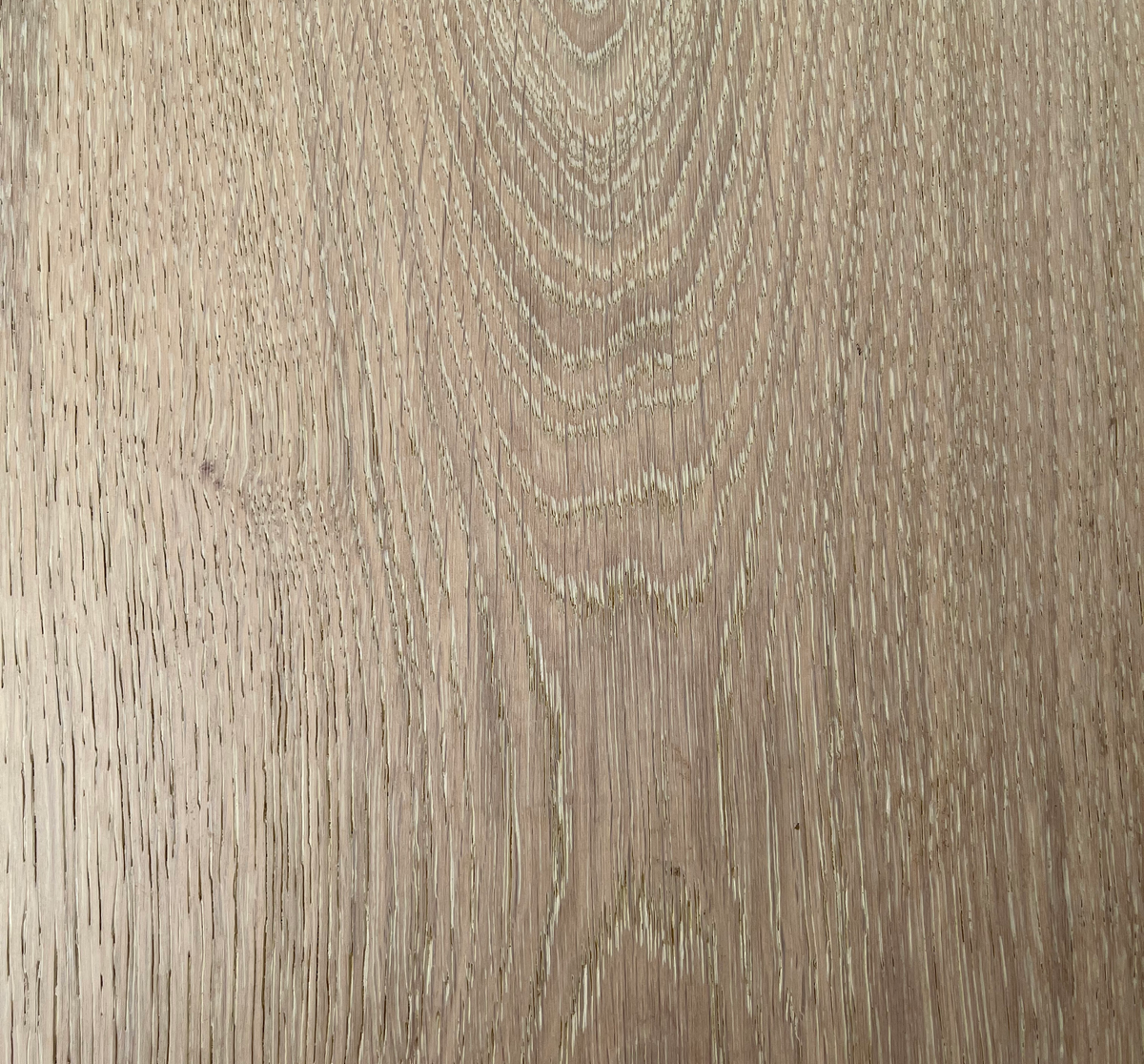 Blanc Oak sample, a pale whitewashed European oak with a matt finish