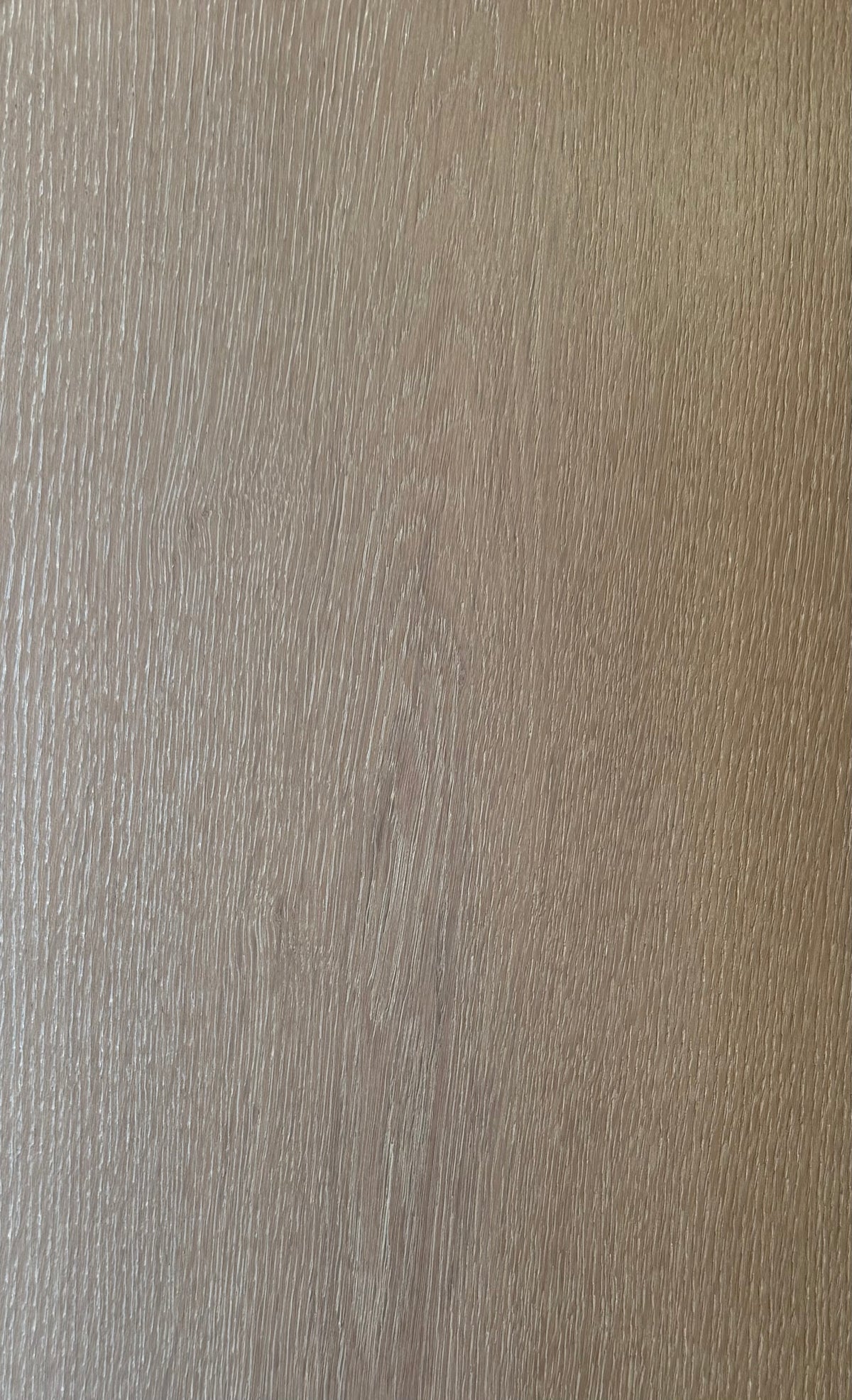La Forêt Oak sample, a mid-tone European oak with a grey undertone and brushed grain