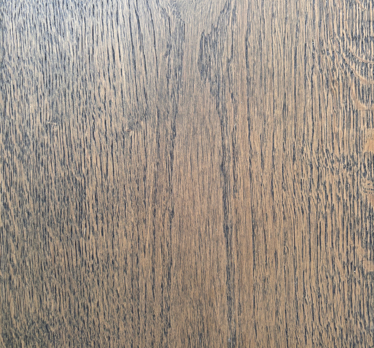 Lune Oak sample, a deep smoked grey European oak with a matt finish
