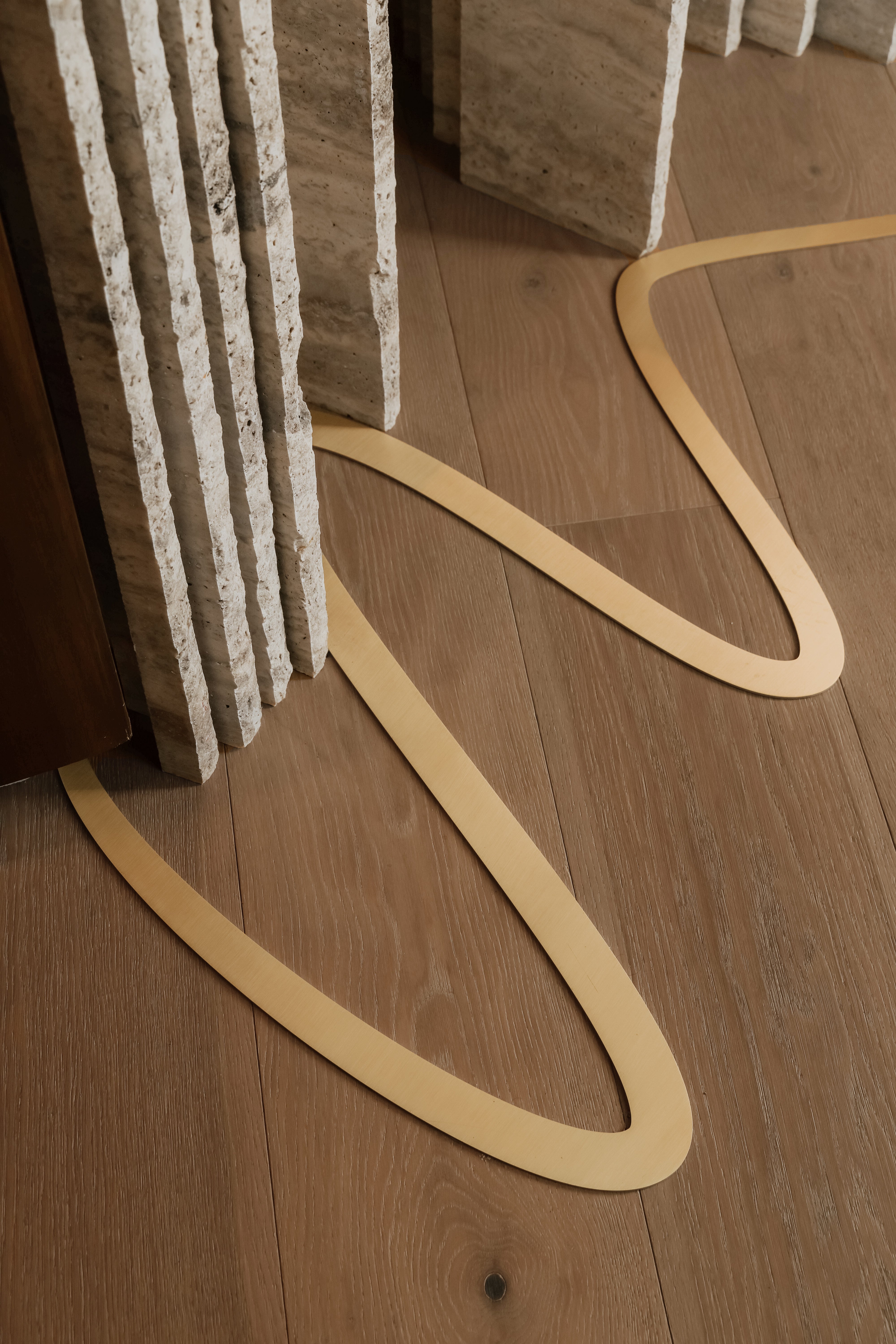 Oak wall panels and board display in the Marchand Queenstown studio
