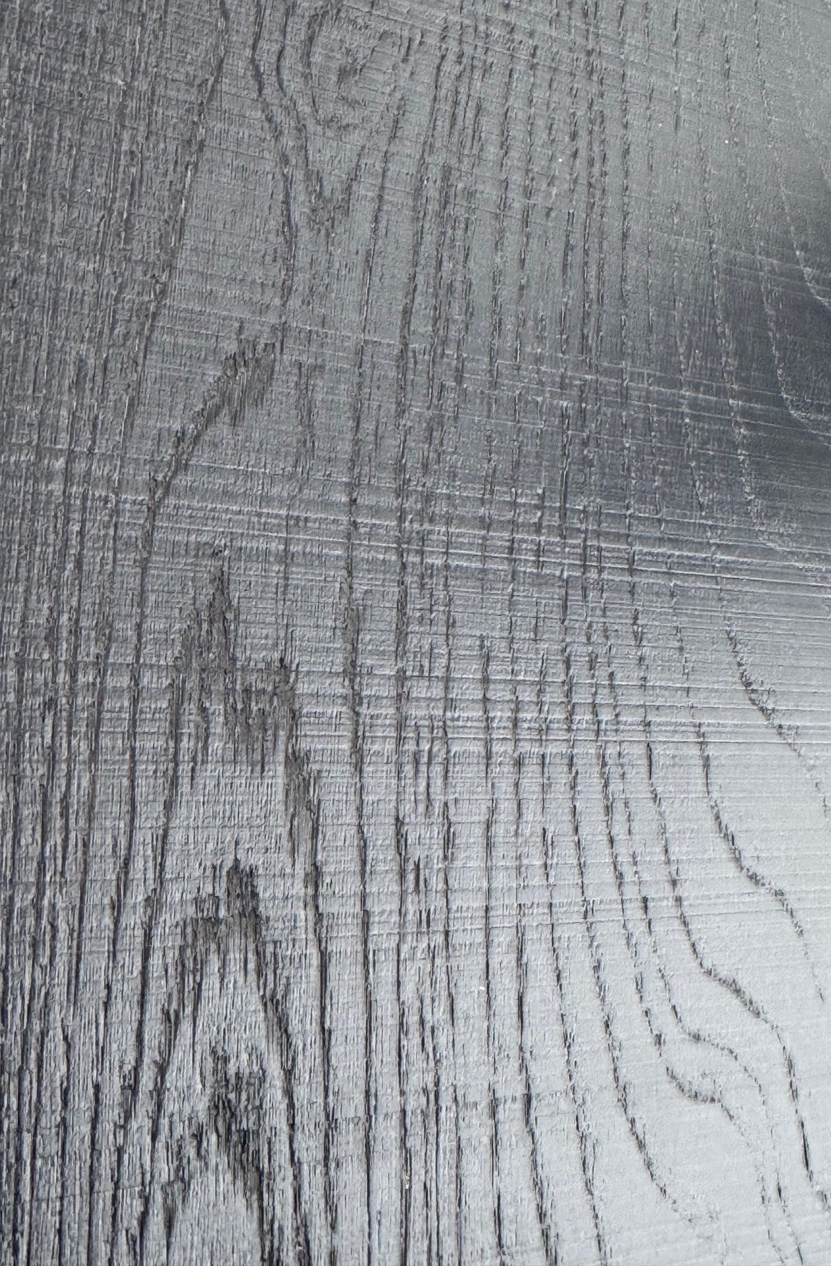 Noir Bandsawn sample, a dark European oak with a sawn texture