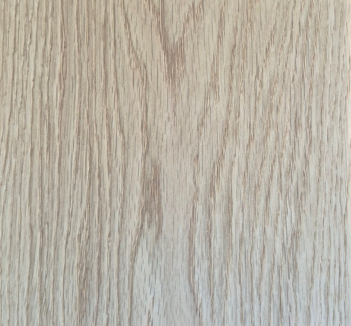 Riviera Oak swatch, raw uncoloured European oak with a brushed grain and handmade bevel