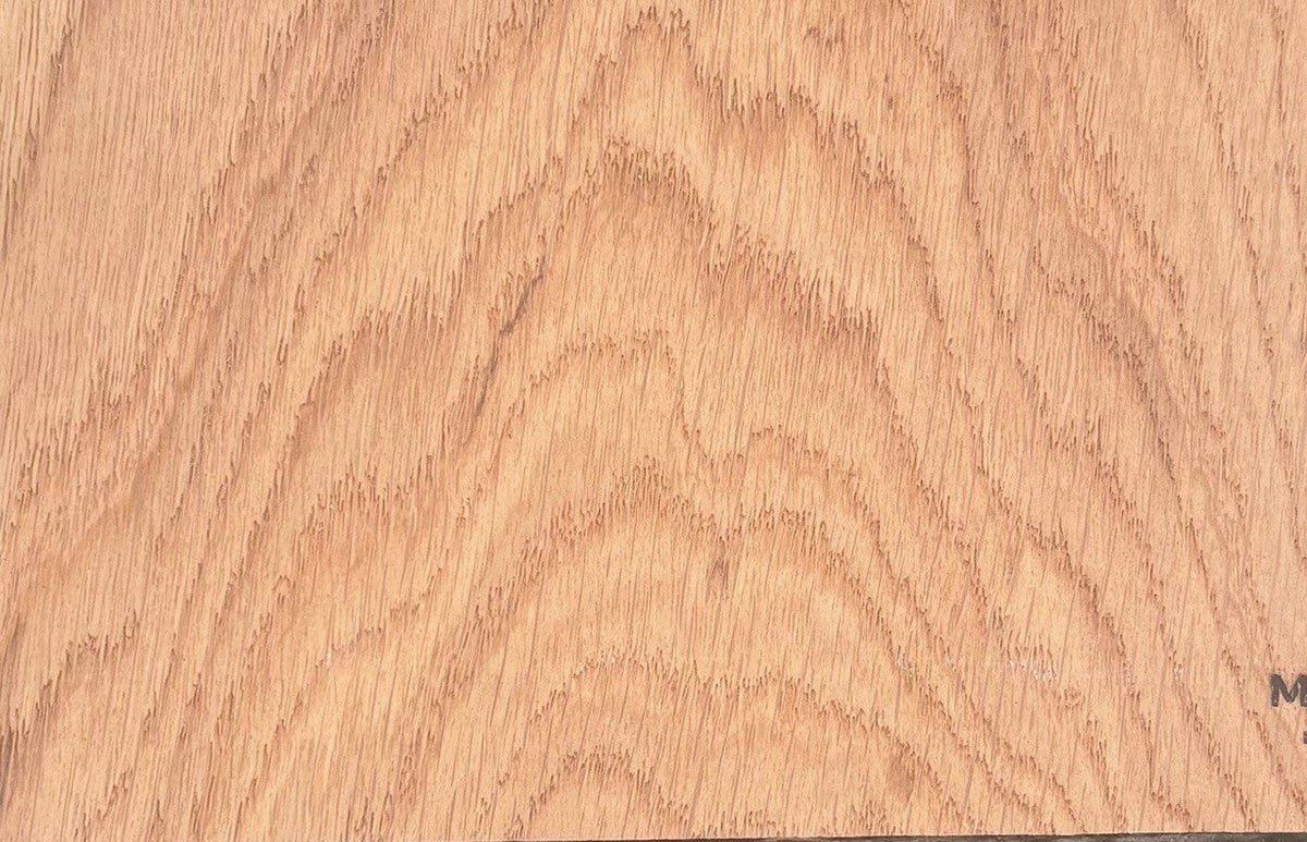 Riviera Oak sample board, a mid-tone warm European oak with a brushed grain and handmade bevel
