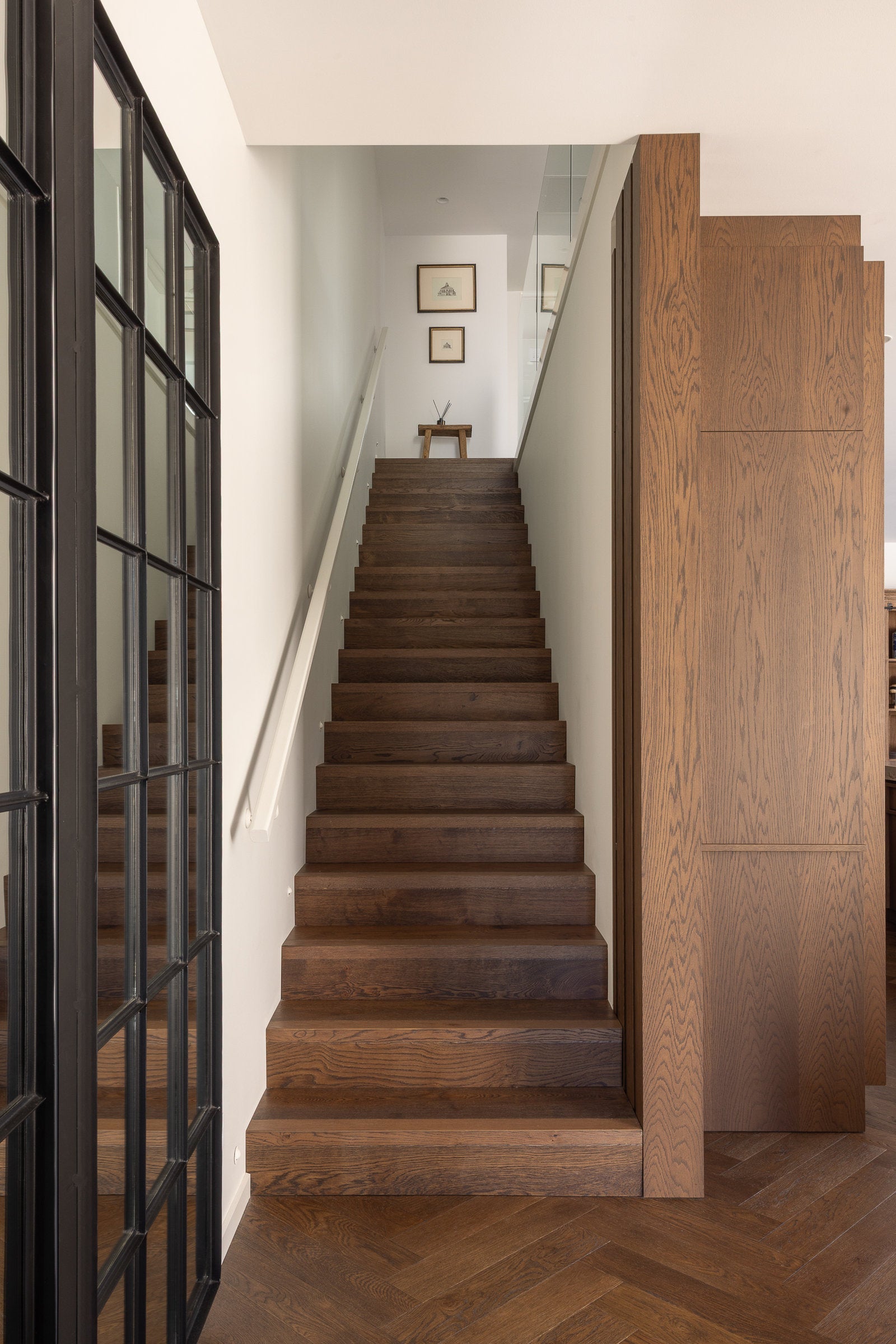Chocolat Oak herringbone flooring at Dorset Street, Christchurch